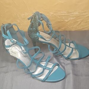 Christian Siriano Blue Heels Elegant Design